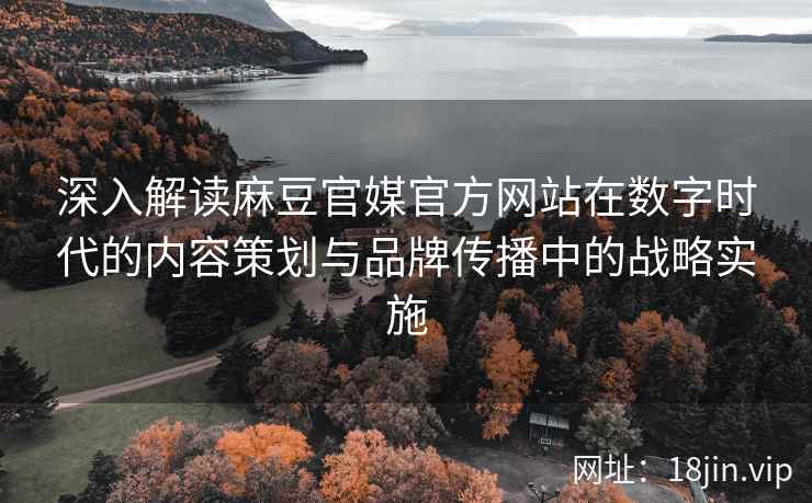 深入解读麻豆官媒官方网站在数字时代的内容策划与品牌传播中的战略实施